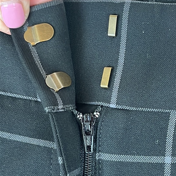 LOFT Marisa Black Windowpane Slacks/Trousers/Dress Pants, NWOT, Size 6 - Picture 5 of 14